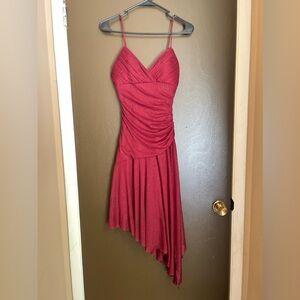 High-Low Vintage Red Dress